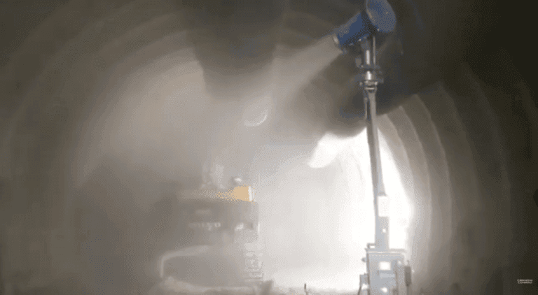Conrad C42 instalado en un túnel en Suiza