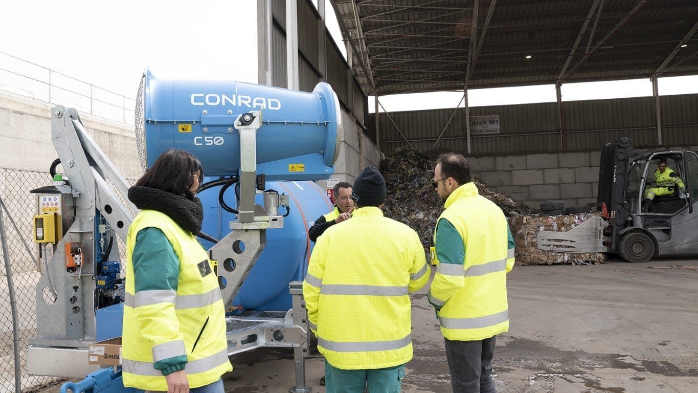 Industry 4.0 and Mist Spraying Systems, Conrad Mist Cannons
