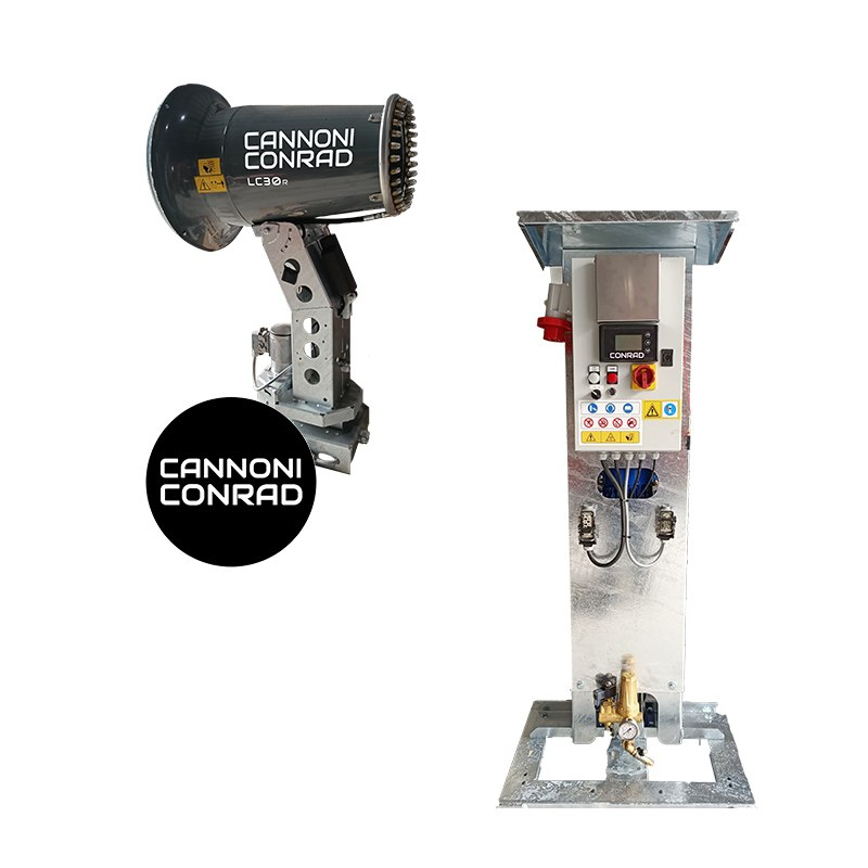 Conrad LC30R in versione bikini: cannone con ralla e centralina a terra